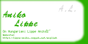 aniko lippe business card